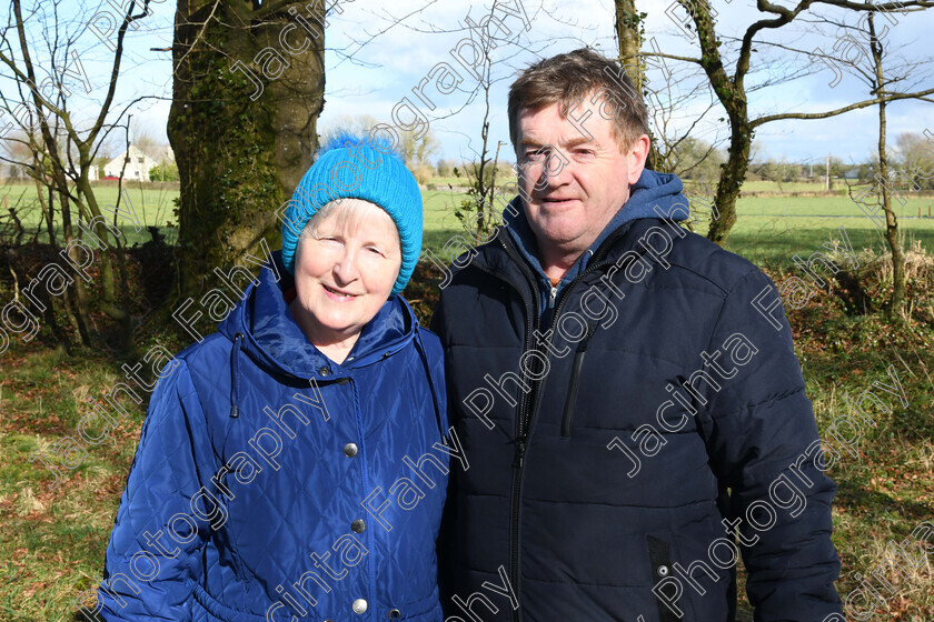 DSC 0225 
 Sister and brother Margie McHugh Connolly and Gerry McHugh, Tuam walking on Togher Avenue, Tuam.