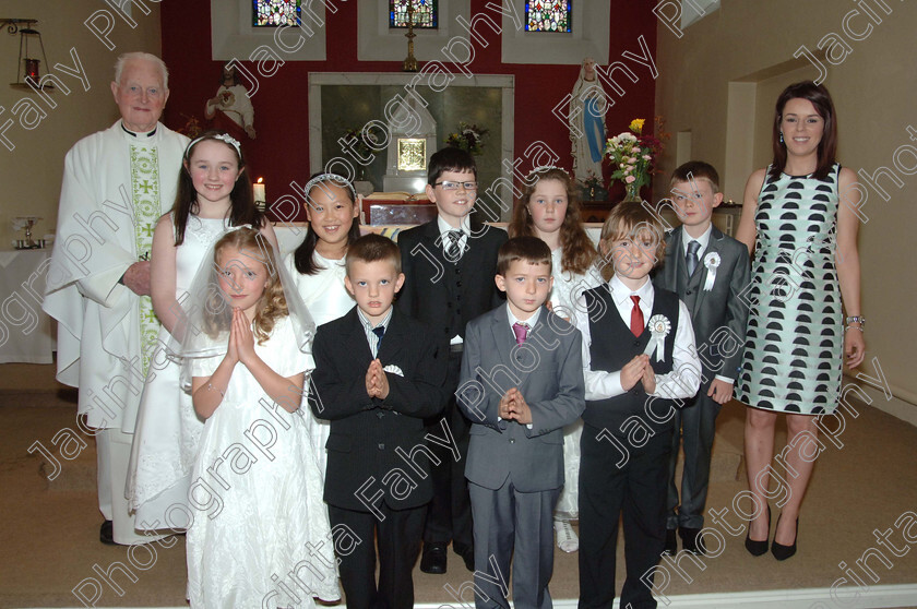 Sylane 
 Children from Sylane National School on their First Holy Communion day pictured with Canon Martin Gleeson and teacher Sinead Ruane.