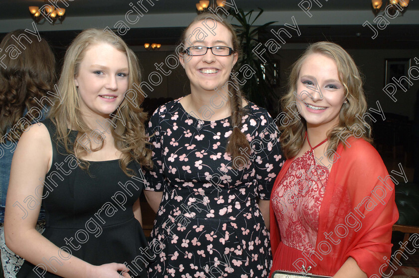 DSC 0022 
 Pictured at the Dunmore McHales Social in the Ard Ri House Hotel, Tuam were Emer Greene, Lauren Diskin and Dearbhla Neenan, Dunmore.