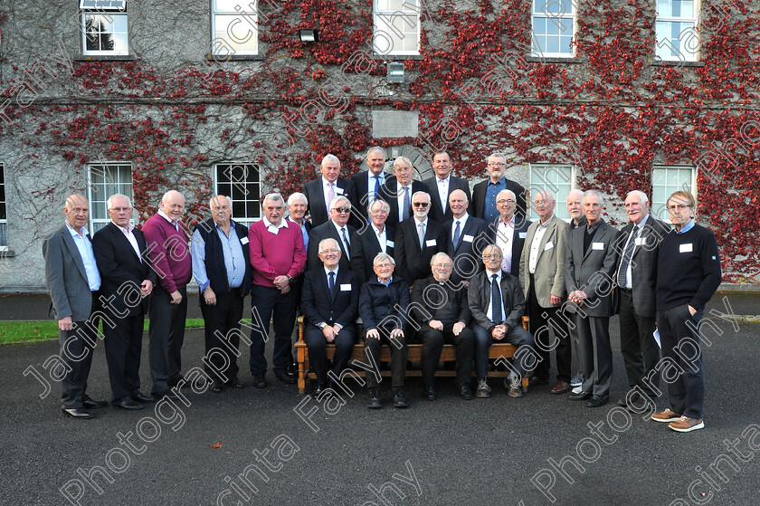 DSC 0007ed 
 St. Jarlath's College, Tuam Class of 1969 held their 50 years reunion with a special gathering and mass at St. Jarlath's College along with the Presentation College, Tuam 50 years reunion class of 1969. (Seated) Louis Curley, Fr. Joe Moloney and Fr. Dermot Moloney (teachers), Christy McCann. (Middle) Ger Mulryan, Bernard Haddigan, Michael Kealy, Johnny Foye, Peter King, Seamus Flaherty, Paddy Creedon, Fr. Pat Donnellan, Michael Golden, Augustine Kearns, Cyril Keating, Kieran Durkan, Damien Spring, Fr. Conal Eustace, Tom Prendergast, John P X Kelly. (Back) Paddy Whelan, Joe Waldron, Ollie Whyte, Jarlath Colman and Fr. Pat O'Brien.